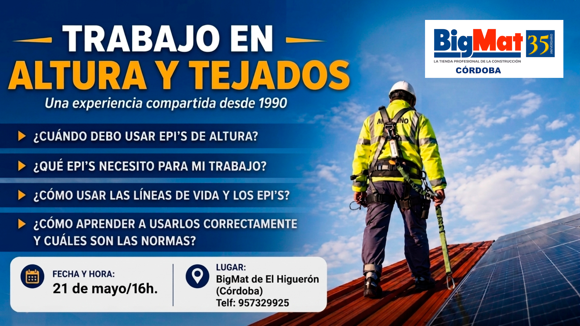 Trabajos de EPIS de Altura
